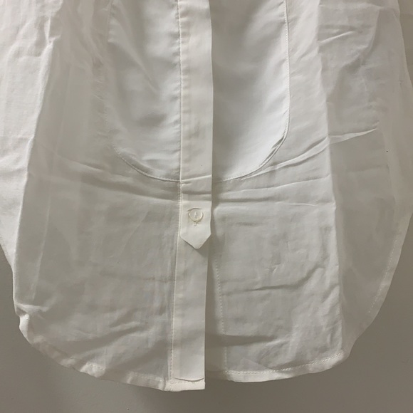 White cotton/ silk blouse size: XS - Picture 5 of 10